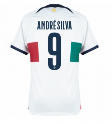 Portugalia Andre Silva #9 Koszulka Wyjazdowych MŚ 2022 Krótki Rękaw